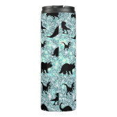 シルエットフィッシュシャークホエールグラデーション銀河系宇宙 タンブラー (裏面)