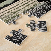 シルエットフィールドでドーターマザーラブと絆 ジグソーパズル (側面)