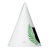 シルエットフクロウとシダ パーティーハット (左)