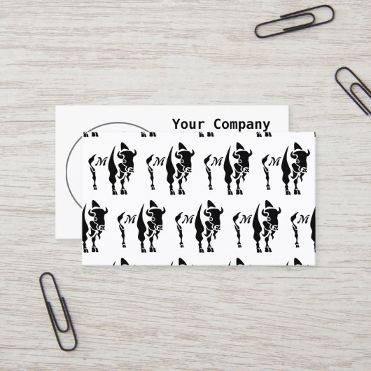 シルエットブラックバッファロー 名刺 (正面/裏面インサイチュ)