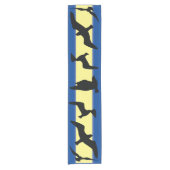 シルエットブラックバードラヴェンス ショートテーブルランナー (正面)