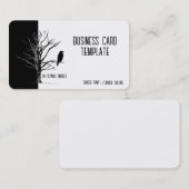 シルエットブラックバードレイブンの名刺 名刺 (正面/裏面)