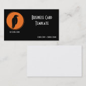 シルエットブラックバードレーベンロゴ名刺 名刺 (正面/裏面)