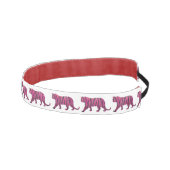 シルエットホットピンクとブラックタイガー アスレチックヘッドバンド (右)