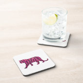 シルエットホットピンクとブラックタイガー コースター (右側)