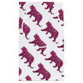 シルエットホットピンクとブラックタイガー スモールペーパーバッグ (裏面)