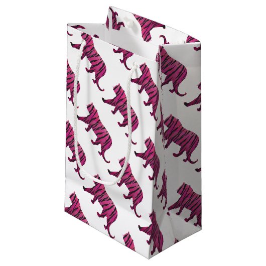 シルエットホットピンクとブラックタイガー スモールペーパーバッグ (正面アングル)