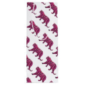 シルエットホットピンクとブラックタイガー ワインギフトバッグ (裏面)