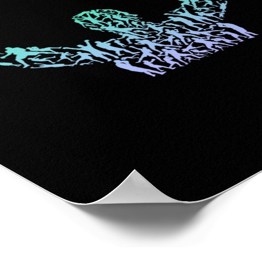 シルエットボーイズボクサーシャツボクサーシャツMens Boxin ポスター (角)