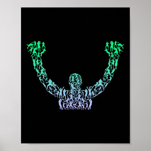 シルエットボーイズボクサーシャツボクサーシャツMens Boxin ポスター (正面)