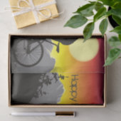 シルエットマウンテンバイクハッピーバースデー 薄葉紙 (ギフト)