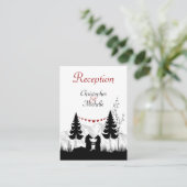 シルエットマウンテンベアーズ結婚披露宴カード エンクロージャーカード (スタンド正面)