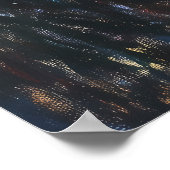 シルエットマン魚釣りアットサンセット – 印象派 ポスター (角)