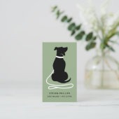 シルエットモダンドッグウォーカードッグシッター 名刺 (スタンド正面)