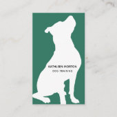 シルエットモダンドッグトレーナー 名刺 (正面)
