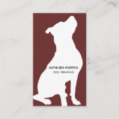 シルエットモダンドッグトレーナー 名刺 (正面)