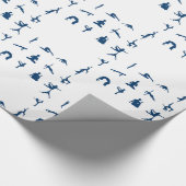 シルエットヨガポーズサンダー_コーブ ラッピングペーパー (角)