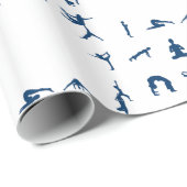 シルエットヨガポーズサンダー_コーブ ラッピングペーパー (ロールコーナー)