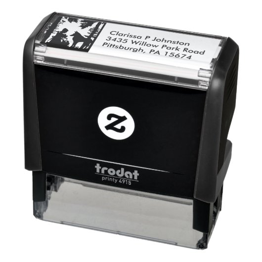 シルエットライディングフードツリーズウッズバードウルフ セルフインキングスタンプ (商品)