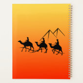 シルエットラクダ日当たりの良いエジプト暑い中東 プランナー手帳 (裏面)