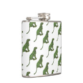 シルエットレオパードブラックとグリーン フラスク (右)