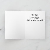 シルエットレッドライディングフードウルフウズウッズ誕生日 カード (内部)