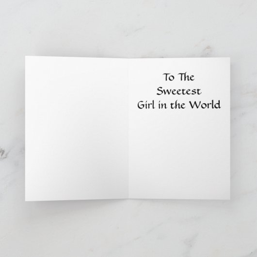 シルエットレッドライディングフードウルフウズウッズ誕生日 カード (内部)