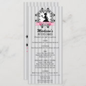 シルエットレディーカップケーキピンクとシルバー メニュー (正面/裏面)