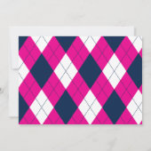 シルエットレディース同性愛者シャワー招待状 招待状 (裏面)