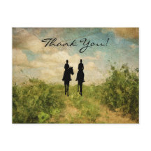 シルエット乗馬カップルありがとう