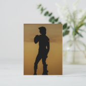 シルエット像デヴィッド・フィレンツェ・イタリア ポストカード (スタンド正面)