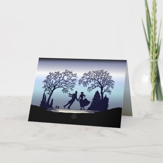 -シルエット公園のアイススケート シーズンカード (正面)