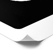 シルエット喫煙パイプとカップ ポスター (角)