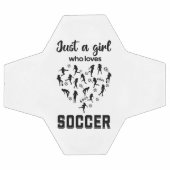 シルエット女子遊サッカー サッカーボール (フラット)