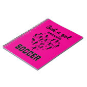 シルエット女子遊サッカー ノートブック (左側)