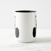 シルエット女性のカーボーイバレルレース マグカップ (中央)