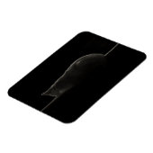 シルエット寝猫 マグネット (左側)