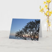 シルエット平原 カード (黄色い花)