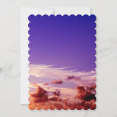 シルエット新婦新郎サンセット・セーブ・ザ・デート セーブザデート (裏面)