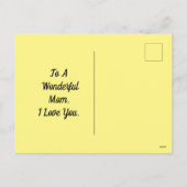 シルエット母及び子はがき シーズンポストカード (裏面)