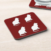 シルエット猫 コースター (左側)