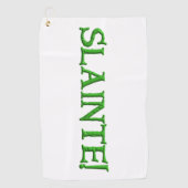 シルエット白ゴルフタオル ゴルフタオル (正面)