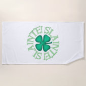 シルエット白ビーチタオル ビーチタオル (正面)