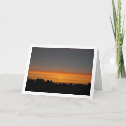 シルエット空の風景 カード (正面)