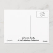 シルエット美しい ポストカード (裏面)