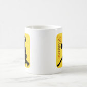 シルエット踊りカップル コーヒーマグカップ (中央)