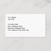 シルエット車の名刺デザイン 名刺 (裏面)