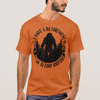 シルエット退職計画サスカッチ Tシャツ