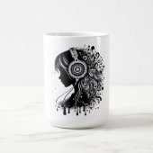 シルエット音楽の夢 コーヒーマグカップ (中央)