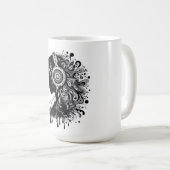 シルエット音楽の夢 コーヒーマグカップ (正面右)